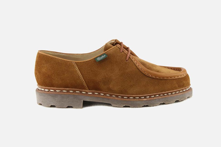 Men Paraboot | Paraboot - Michael Velours Whisky Derbies On Labotte