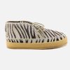 Women Laidback London | Laidback London - Shenje Crochet Zebra Cream Lace-Up Boots On Labotte