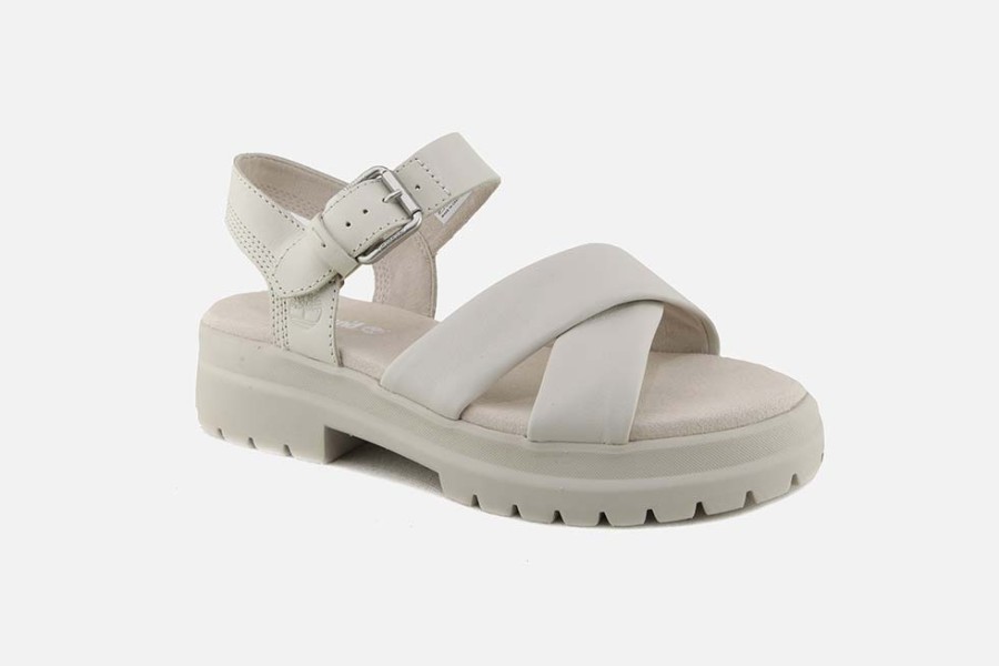Women Timberland | Timberland - London Vibe Sandal White Sandals On Labotte