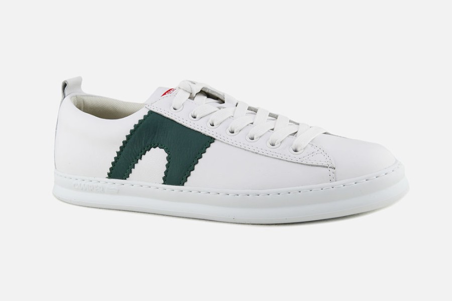 Men Camper | Camper - Runner White Green Sneakers On Labotte
