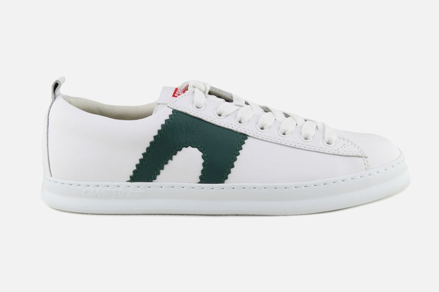 Men Camper | Camper - Runner White Green Sneakers On Labotte
