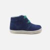 Girls Falcotto | Falcotto - Pilote Blue Green Lace-Up Boots On Labotte