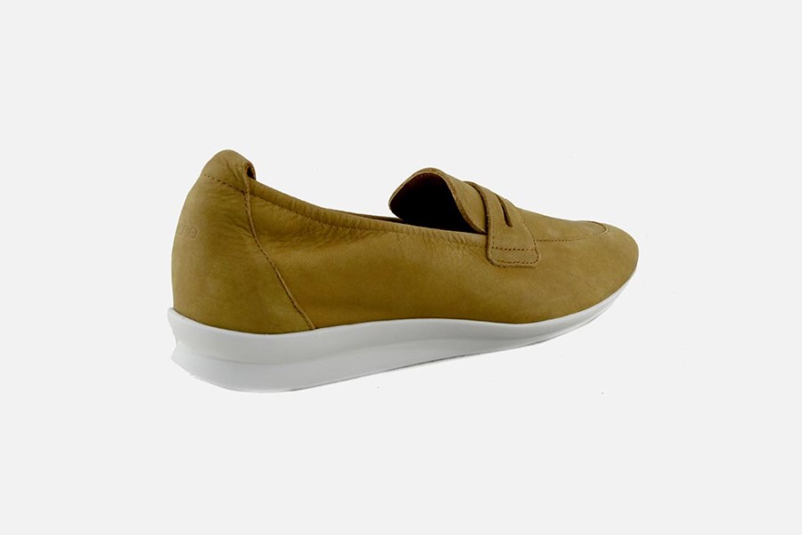 Women Arche | Arche - Nasana Camel Loafers On Labotte