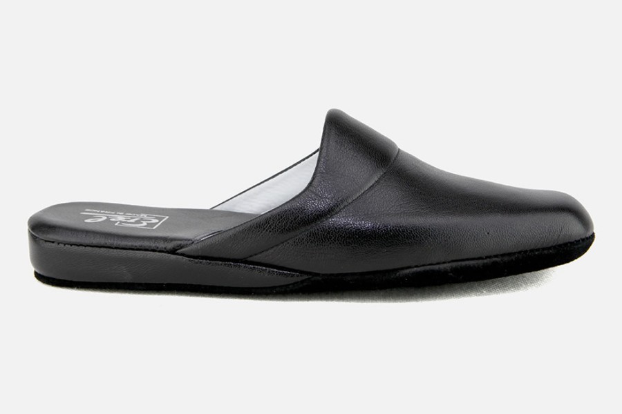 Men Erel | Erel - Alfredo Noir Low Slippers On Labotte
