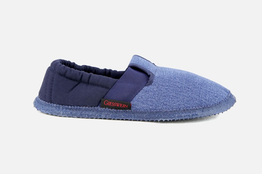 Girls Giesswein | Giesswein - Zebulon Bleu Low Slippers On Labotte