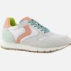 Women Voile Blanche | Voile Blanche - Julia Power White Peach Sneakers On Labotte