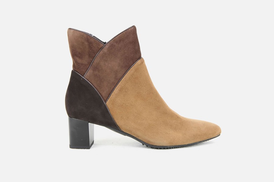 Women Brunate | Brunate - Bari Trio Marron Ankle Boots On Labotte