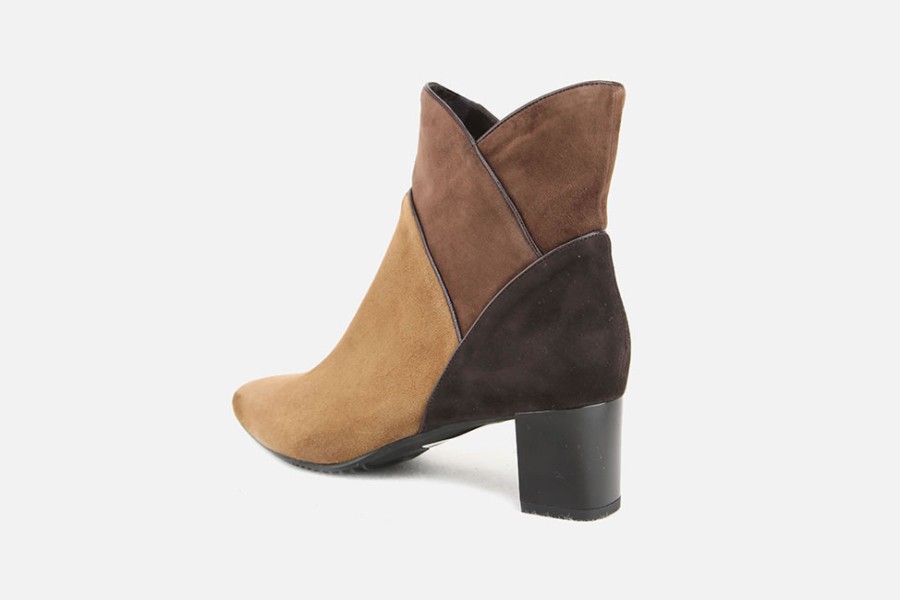 Women Brunate | Brunate - Bari Trio Marron Ankle Boots On Labotte