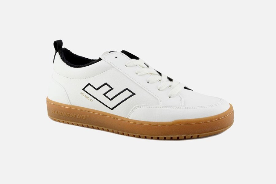 Men Flamingos Life | Flamingos Life - Roland White Black Caramel M Sneakers On Labotte