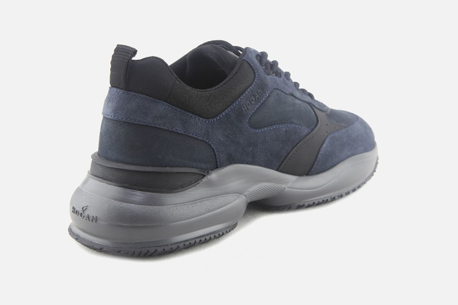 Men Hogan | Hogan - Hogan Interaction Blue Sneakers On Labotte