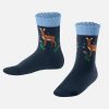 Girls Falke | Falke - Bichette Marine Socks On Labotte