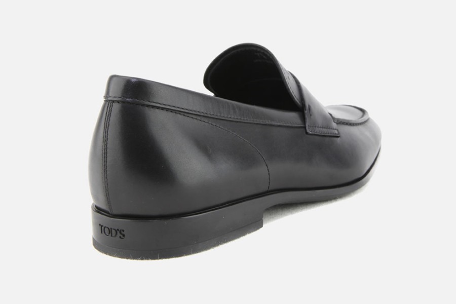 Men Tod's | Tod'S - Monza B Noir Loafers On Labotte