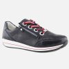 Women Ara | Ara - Osaka Zip Lace Marine Sneakers On Labotte