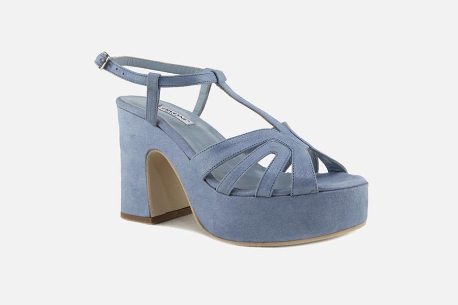 Women Cervone | Cervone - Clap Azur Sandals On Labotte