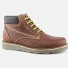 Boys Lunella | Lunella - Lavanti Choco Lace-Up Boots On Labotte