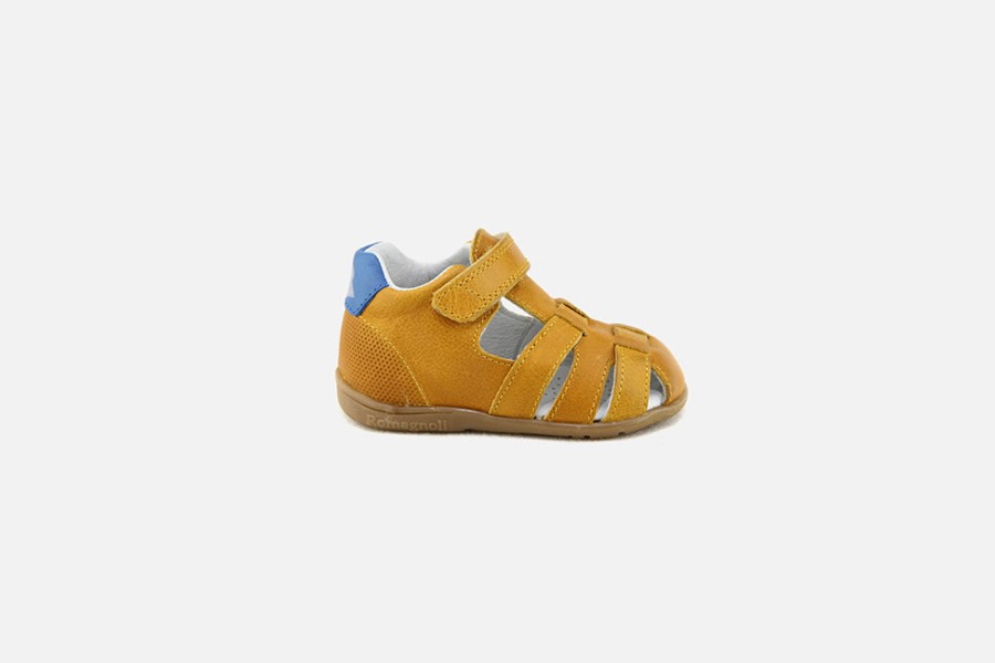 Boys Romagnoli | Romagnoli - Meli Ocre Sandals On Labotte