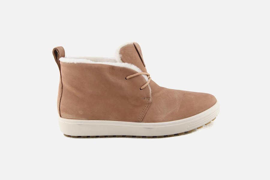 Women Ecco | Ecco - Soft 7 Tred Toffee Lace-Up Boots On Labotte