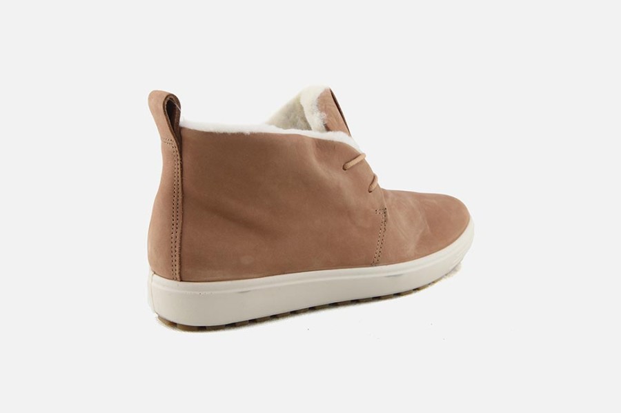 Women Ecco | Ecco - Soft 7 Tred Toffee Lace-Up Boots On Labotte