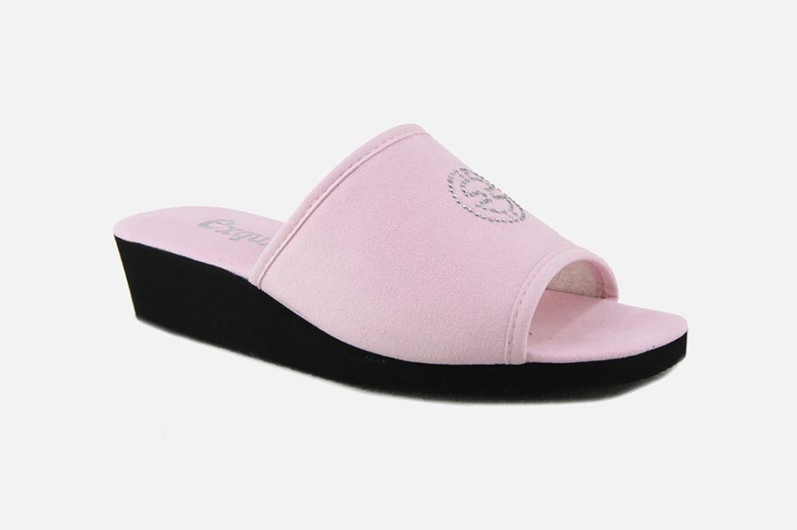 Women Exquise | Exquise - Doucy Rose Low Slippers On Labotte