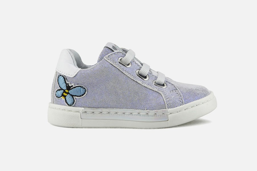 Girls Romagnoli | Romagnoli - Alias Light Blue Lace-Up Boots On Labotte