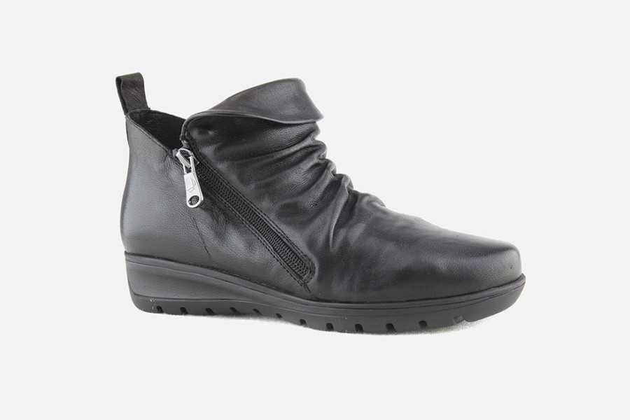 Women Paula Urban | Paula Urban - Mons Noir Ankle Boots On Labotte