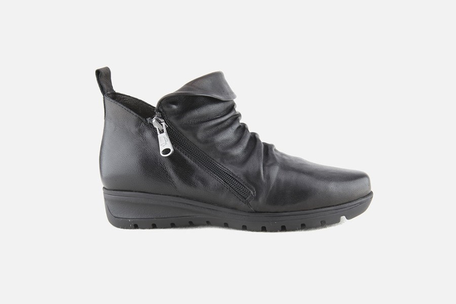 Women Paula Urban | Paula Urban - Mons Noir Ankle Boots On Labotte