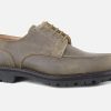 Men Crockett & Jones | Crockett & Jones - Denver Natural Roughout Suede Derbies On Labotte