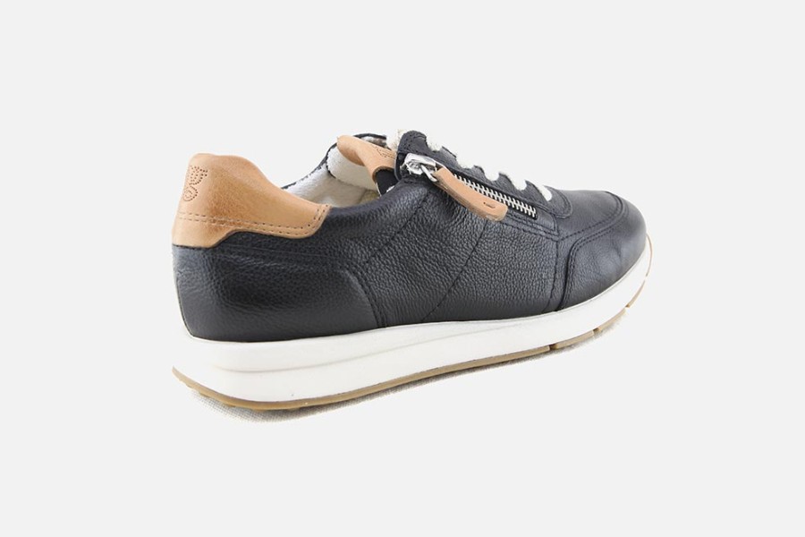 Women Paul Green | Paul Green - Passenger Black Sneakers On Labotte