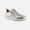 Girls Lunella | Lunella - Laser Metallic Lace-Up Shoes On Labotte