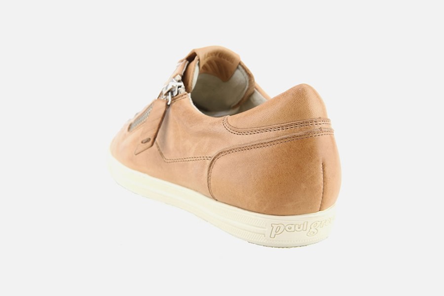 Women Paul Green | Paul Green - Pimento Tan Sneakers On Labotte