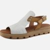 Women Paula Urban | Paula Urban - Nigelle Blanc Camel Sandals On Labotte