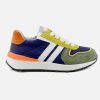 Boys Romagnoli | Romagnoli - Matteo Olive Blue Lace-Up Shoes On Labotte