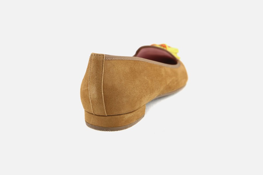 Women Pretty Ballerinas | Pretty Ballerinas - Elda Camel Loafers On Labotte