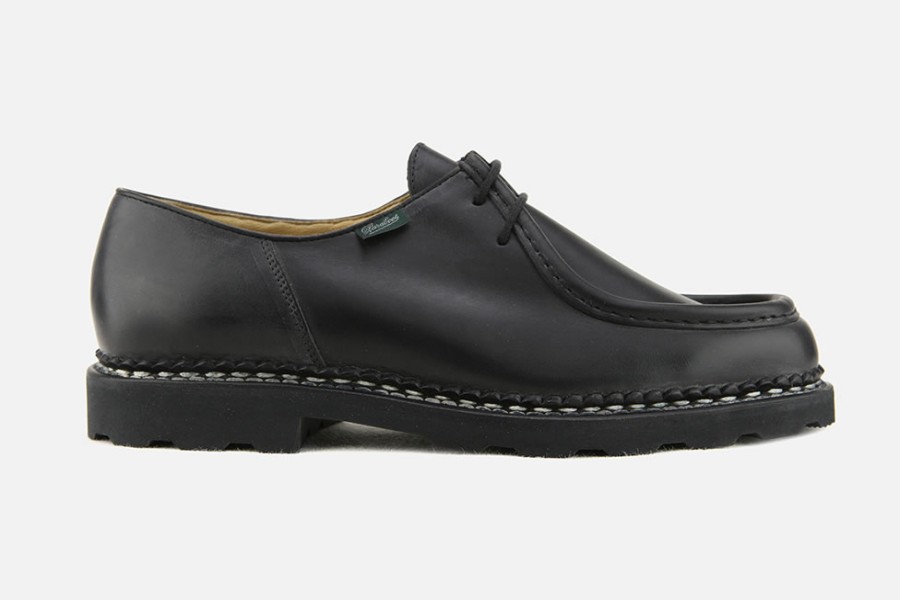 Men Paraboot | Paraboot - Michael Lisse Noir Derbies On Labotte