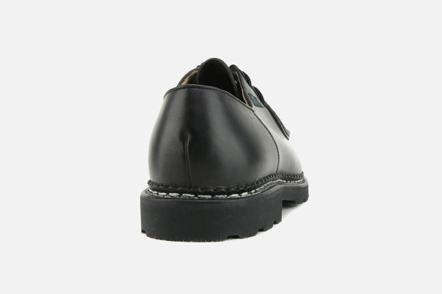Men Paraboot | Paraboot - Michael Lisse Noir Derbies On Labotte