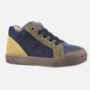 Boys Lunella | Lunella - Linus Bleu Kaki Lace-Up Boots On Labotte