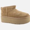 Women UGG | Ugg - Classic Mini Plateau Chestnut Ankle Boots On Labotte