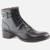 Women Muratti | Muratti - Ringael Noir Lace-Up Boots On Labotte