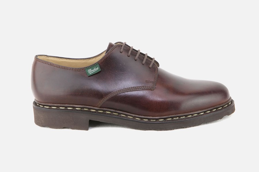 Men Paraboot | Paraboot - Arles Lisse Ecorce Derbies On Labotte