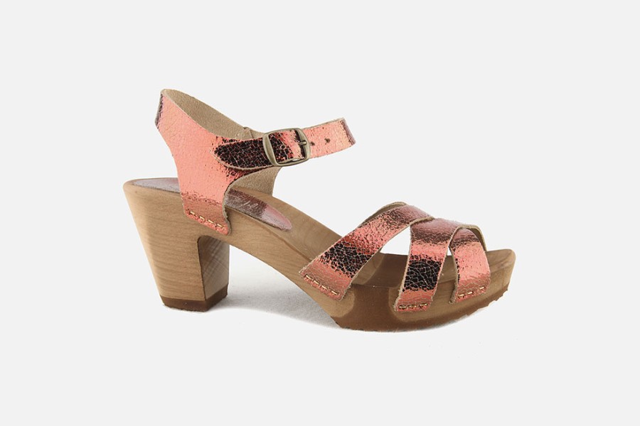 Women Bosabo | Bosabo - Bosabo Sandale Metal Peach Sandals On Labotte