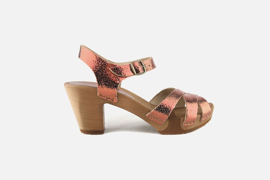 Women Bosabo | Bosabo - Bosabo Sandale Metal Peach Sandals On Labotte