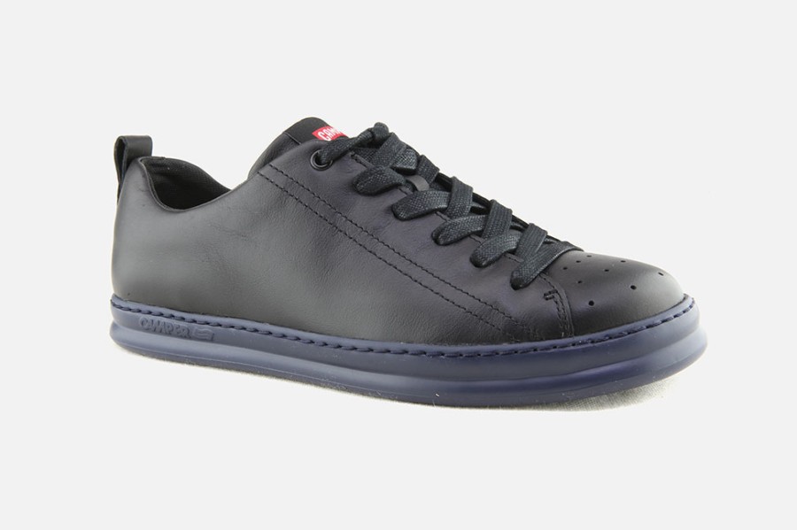 Men Camper | Camper - Runner Four Black Blue Sneakers On Labotte