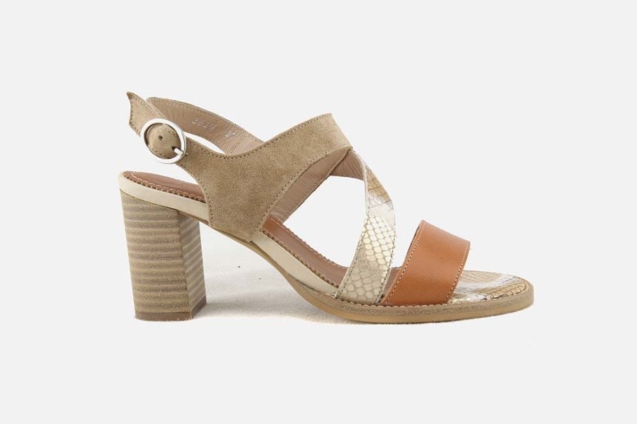 Women Muratti | Muratti - Rivesaltes Camel Taupe Sandals On Labotte