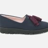 Women Pretty Ballerinas | Pretty Ballerinas - Charlize Pompon Bleu Loafers On Labotte