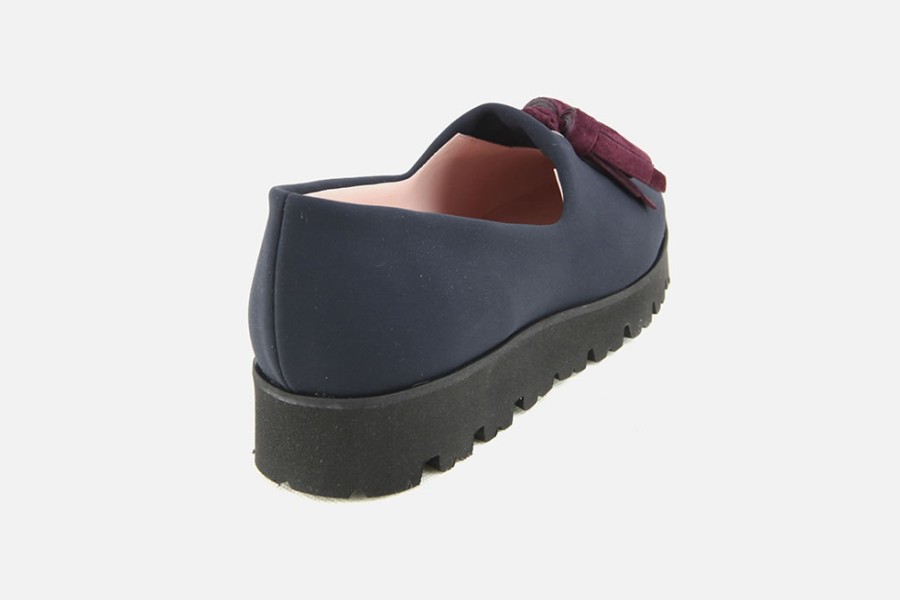 Women Pretty Ballerinas | Pretty Ballerinas - Charlize Pompon Bleu Loafers On Labotte