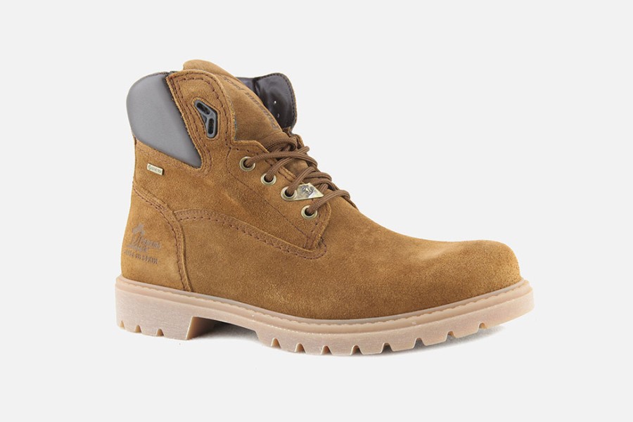 Men Panama Jack | Panama Jack - Amur Velour Cuero Gtx Lace-Up Boots On Labotte