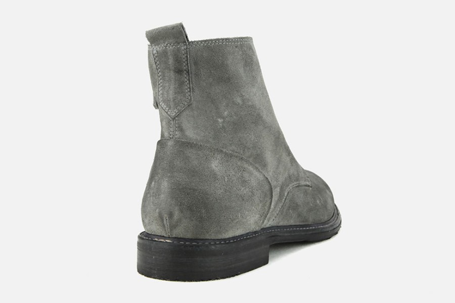 Men Noclaim | Noclaim - React Grey Lace-Up Boots On Labotte