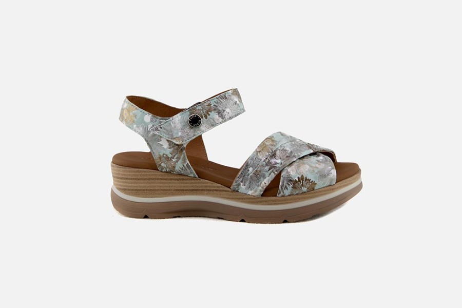 Women Paula Urban | Paula Urban - Nesta Floral Sandals On Labotte
