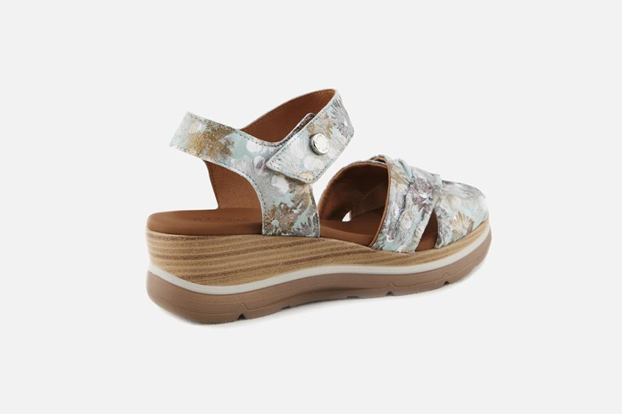 Women Paula Urban | Paula Urban - Nesta Floral Sandals On Labotte
