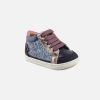 Girls Shoo Pom | Shoo Pom - Bouba Connect Navy Fuxia Lace-Up Boots On Labotte